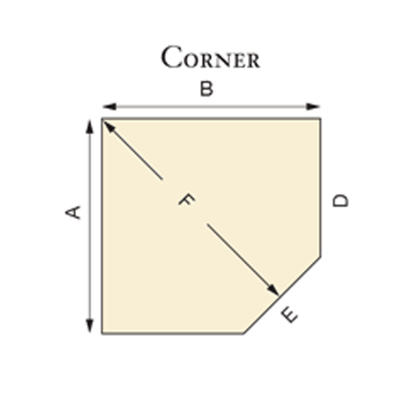 Corner Hearth Pad